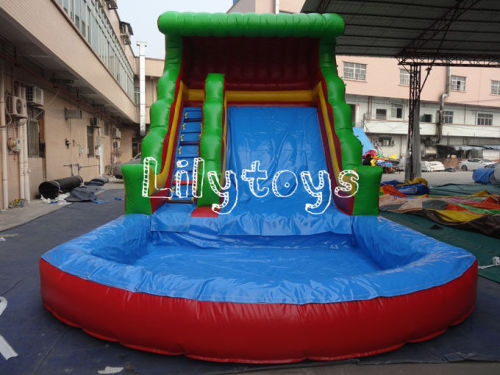 0.6mm Pvc Outdoor Inflatable Water Slide For Inflatable Sport Game , Lead Free