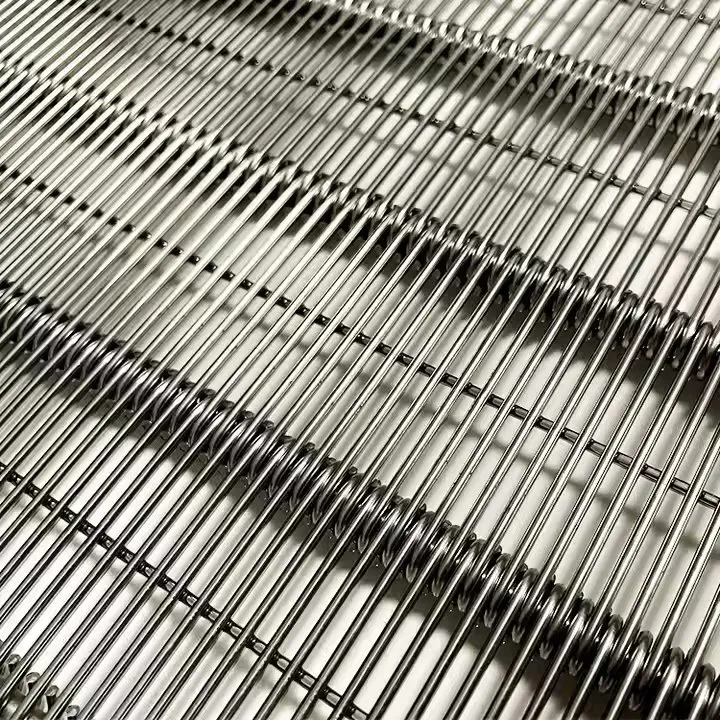 Flex Conveyor Belt with Metal Wire Mesh Chain Drive