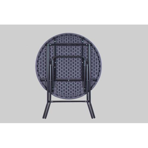 plastic picnic wedding round table with Rattan Design