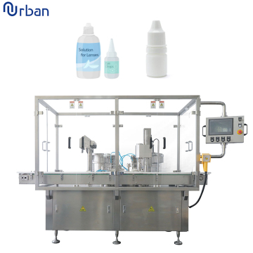 High Speed 4 Nozzle Eye Drop Bottle Filling, Plugging and Capping Machine