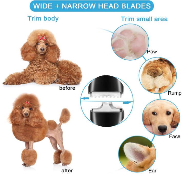 2 in 1 Dog Clippers Washable