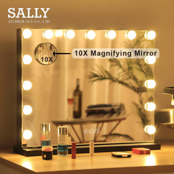 SALLY Hollywood Lighted Makeup Dimmable LED Настольное зеркало со светодиодной подсветкой