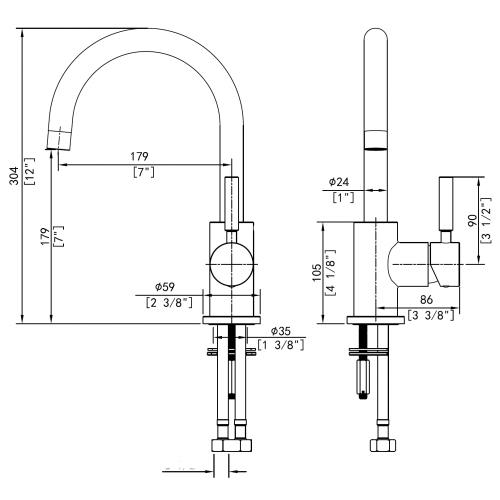 China Chrome Basin Faucet Only without Pop up waste Manufactory