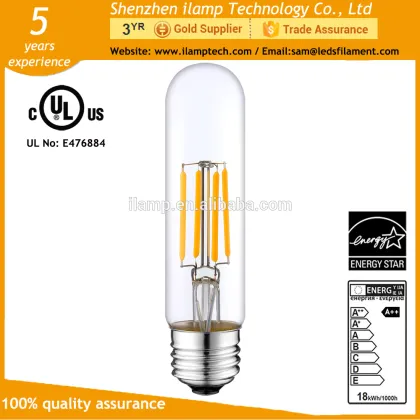 ilamptech hydro power plant T45 E27 edison led lamp soft strip filament bulb