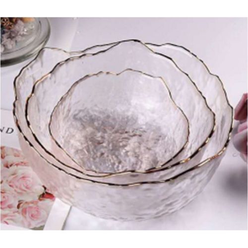 Transparent Painted Gold Small Tea Wash Salad Bowl