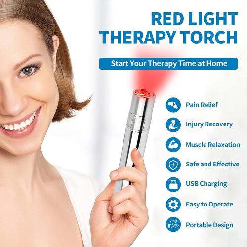 Red infrared therapy torch device 630nm 660nm 850nm