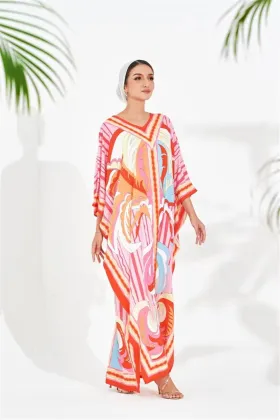 2023 Custom Printed Islamic Women Kaftan Dresses Wholesale at Clothing Factories