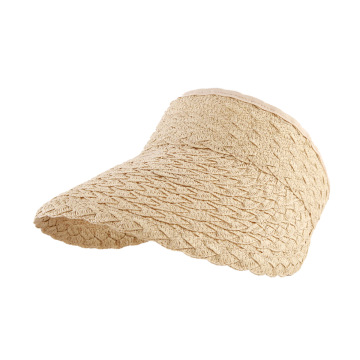 Chapeaux de soleil de plage féminin compacts et élégants: casquettes de visière de paille enroulement, pliables pour les activités de golf et de plein air
