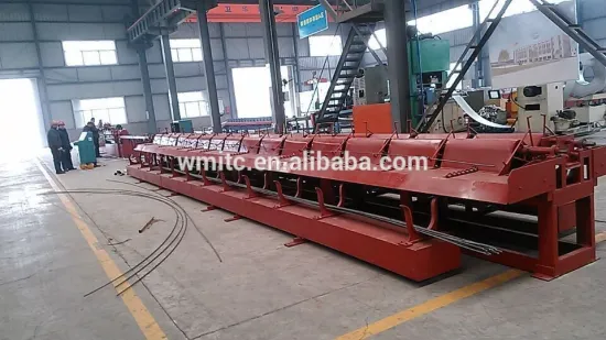 Straightening and cutting machine