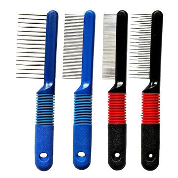 Pet comb, TPE soft handle