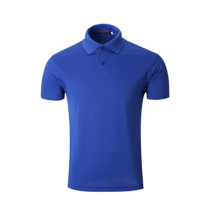 Customized Lapel 180g Polyester Polo Shirt - Fitness Shirts Short Sleeves