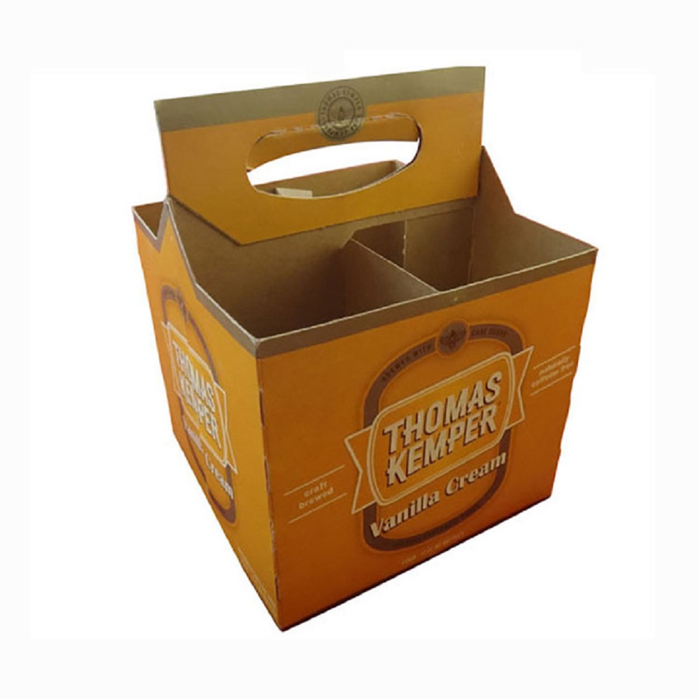 Cardboard-4-pack-beer-bottle-box-carriers-jxpacking