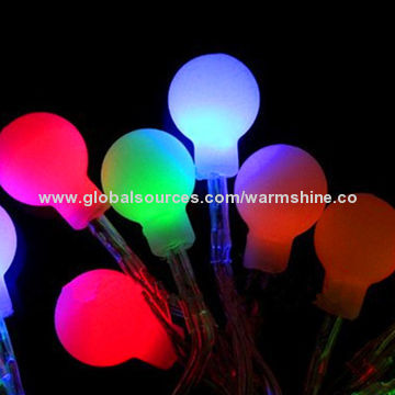 LED Ball String Holiday Lights, Flashing Effect with 50,000 Hours Lifespan
