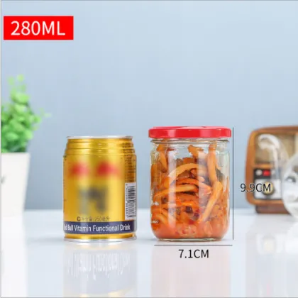 Large Variety of Empty Clear Food Storage Bottles and Jars for Salad, Sauce, Chutney, Canning, and Jam