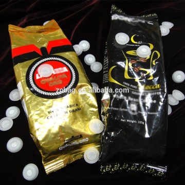 High Quality coffee bag with one way valve kraft paper coffee bags with valve one-way valve coffee packing bags