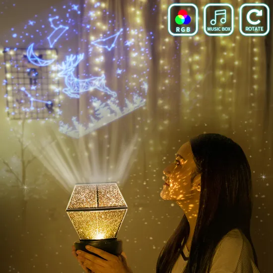 Amazon Popular Product Kids Night Lights Moon Star Projector Night Lighting Lamp Unique Gifts