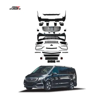 GBT Popular Mercedes Vito Conversion Kit W447 Exterior Front Bumper Grille for 2016-On Mercedes Benz V-Class W447