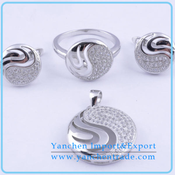 New Arrival Fancy Jewelry CZ Diamond Jewelry Set