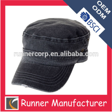 Blank army cap flat top army cap