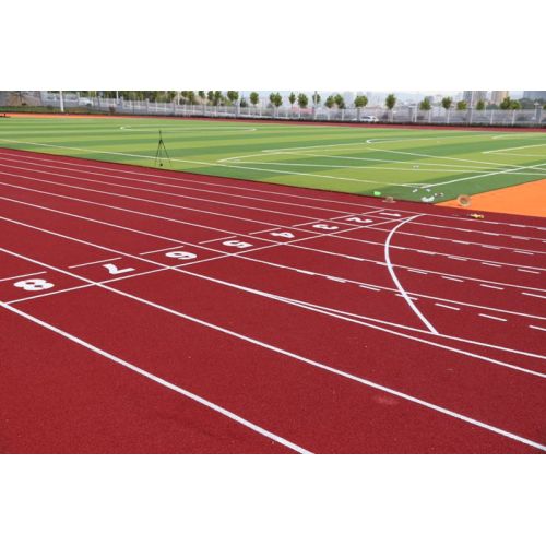 Pista de adhesivo de poliuretano sintético ecológico Tribunales adhesivos Suelos de superficie deportiva Pista de atletismo atlética