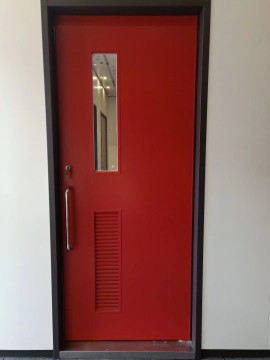 Steel flat open free door