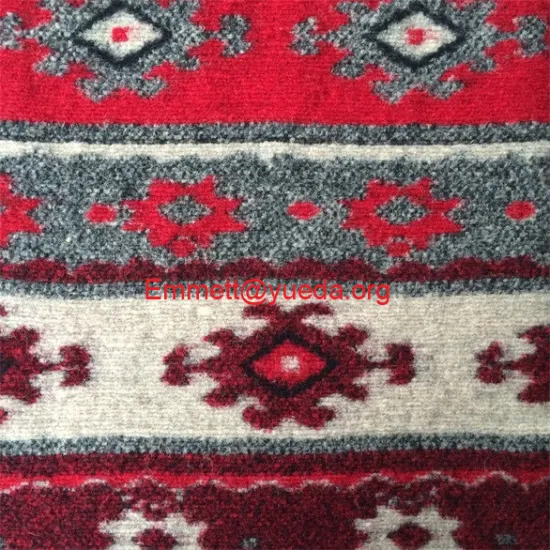 red wine beige color flowers floral jcquard pattern woolen knit fabric