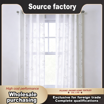 Refined Floral Sheer Window Panel with Translucent Grace