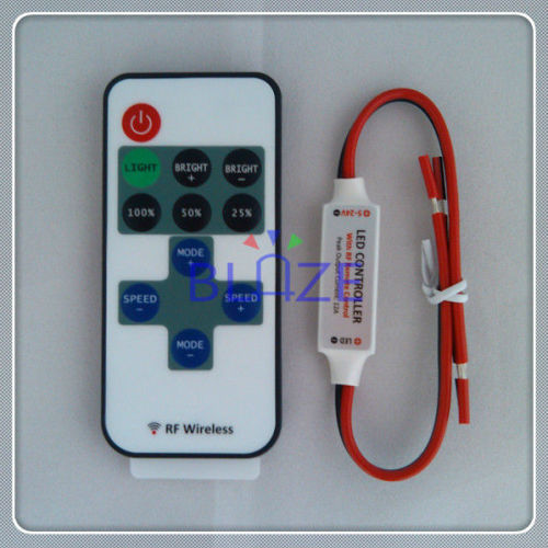 RF Remote Single Color LED Controller