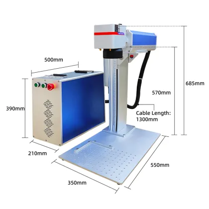 30W JPT MO_PA Fiber Laser Marking Machine - Portable Laser Engraving for Jewelry