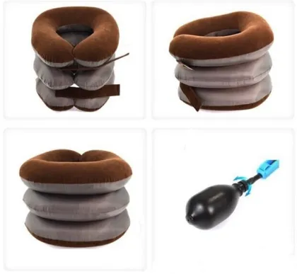 full flannel inflatable air neck traction /Soft Air-pressure Neck Traction cervical collar/cervical traction device