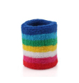 Made In China Wholesale Cotton Knitted Rainbow Forearm Sports Sweatband Brace Wristband Wrist support