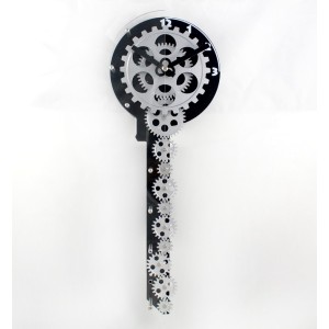 Key shape Gear Wall Clocks