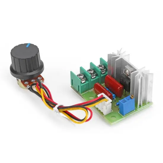 AC 220V 25A 2000W Voltage Regulator Controller Electronic Dimmer Motor Speed Temperature Regulator Module with Cable Wire