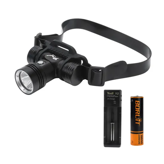Wholesale Underwater Diving Headlight: LED Waterproof Rechargeable Dive Torch with 3 Modes