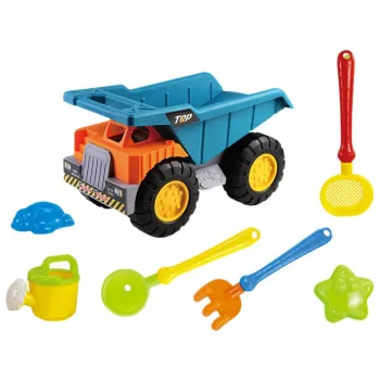 Special Offer: Unisex Beach Summer Toys - 7 Pcs Plastic Beach Truck & Sand Tools