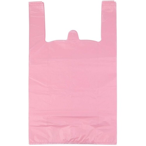 Vacuum Printed LDPE Plastic T-Shirt Bag for Supermarket Use/Veat Handle Bags for Shopping with Own Logo