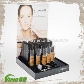 Clear Acrylic Nail Polish Display Rack, Makeup Counter Display, Cosmetic Point of Sale Display