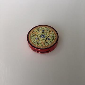 3D pattern mini round compact