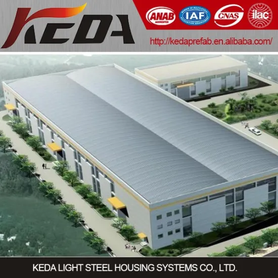 Two Story Light Structural Frame Prefabricated Steel Warehouse 004