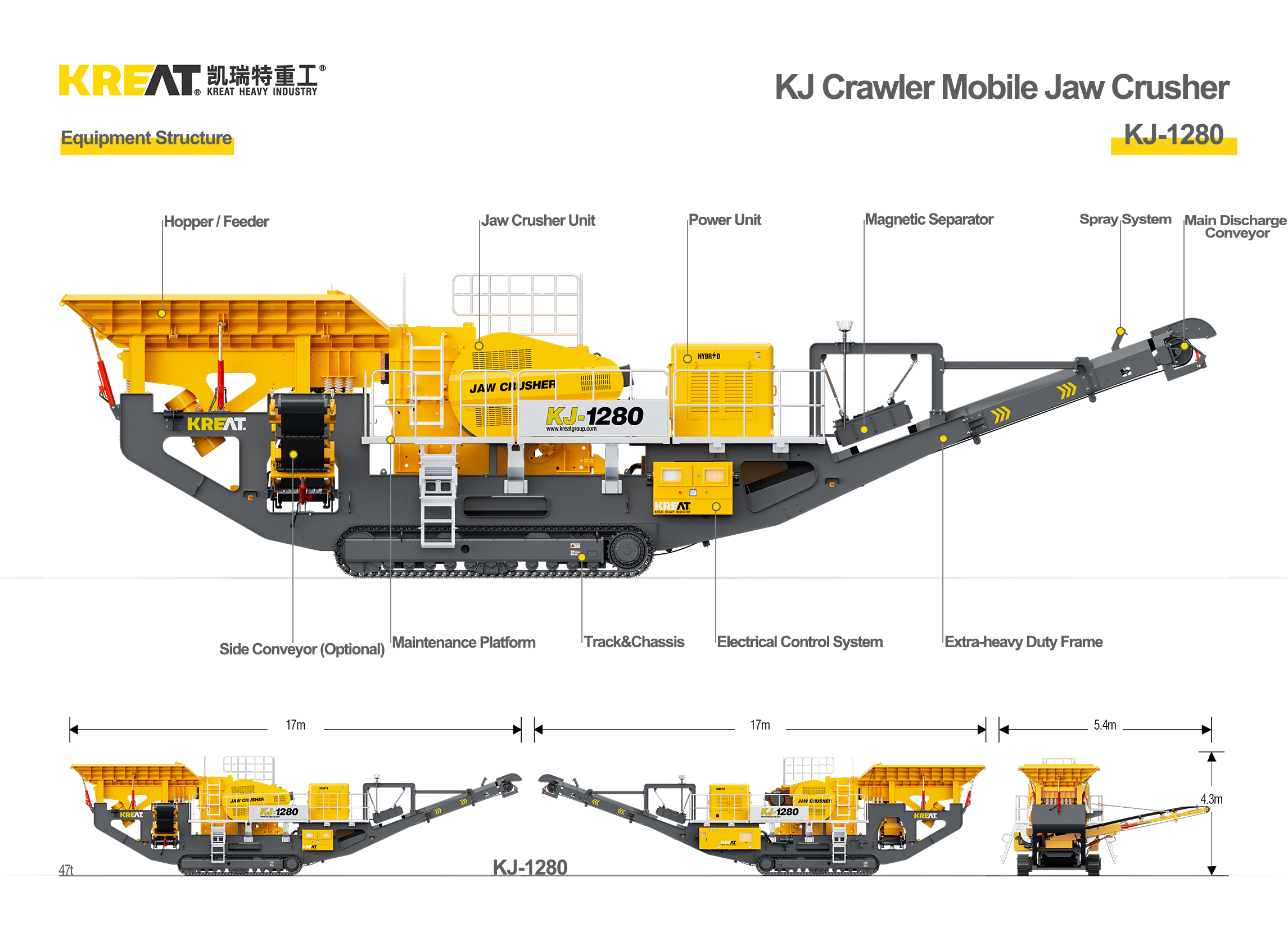 Lightweight Crawler Jaw Crusher