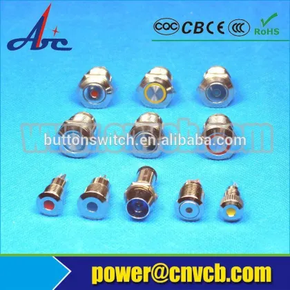 Hot Sale Manufacturer More Color Led metal indicator light 12v led indicator light