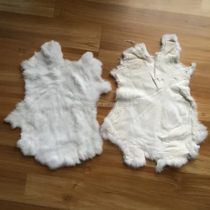 Hot Sale Rabbit Fur Manufacturer: Tanned Rabbit Dry Skin