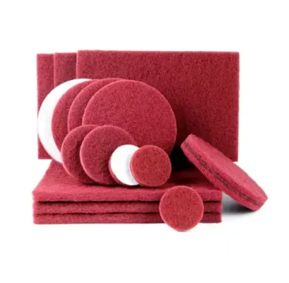 3M Scotch Brite Scouring Pad - Fine Grade Aluminum Oxide Abrasive Hand Pad for Cleaning