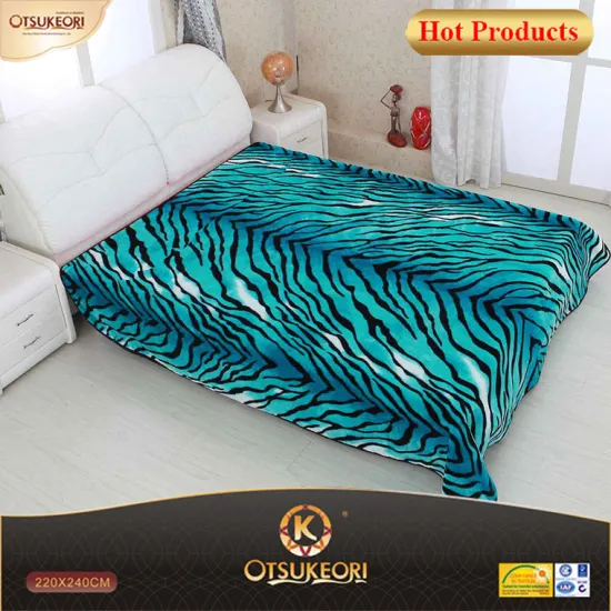 Leopard grain design blanket and knitted blanket with design.
