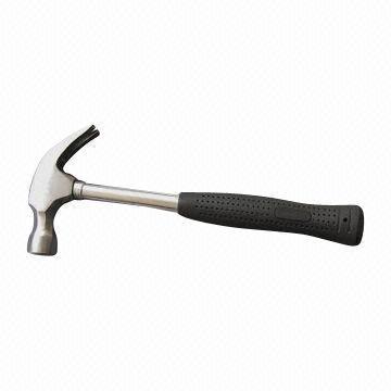 Claw hammer with steel tubular handle