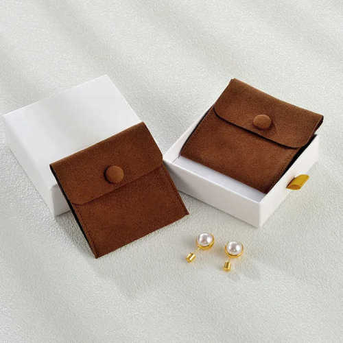 Envelope Suede Microfiber Jewelry Card Pouches