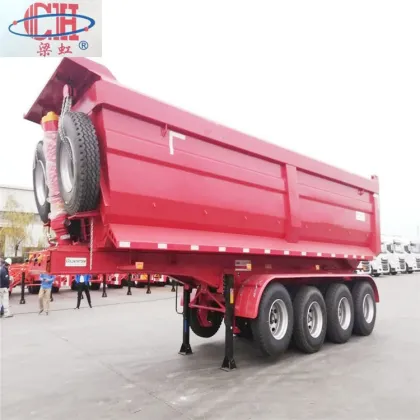 30cbm dump trailers end tipper semi trailer
