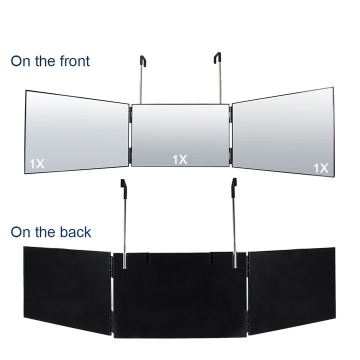 180 Degree Rechargeable Folding Makeup Mirror with Wall Mount