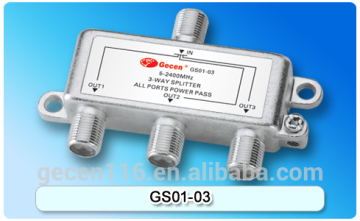 2017 NEW satellite splitter 3 Way Splitter GS01-03