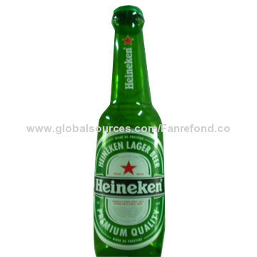 Inflatable bottle for promotion